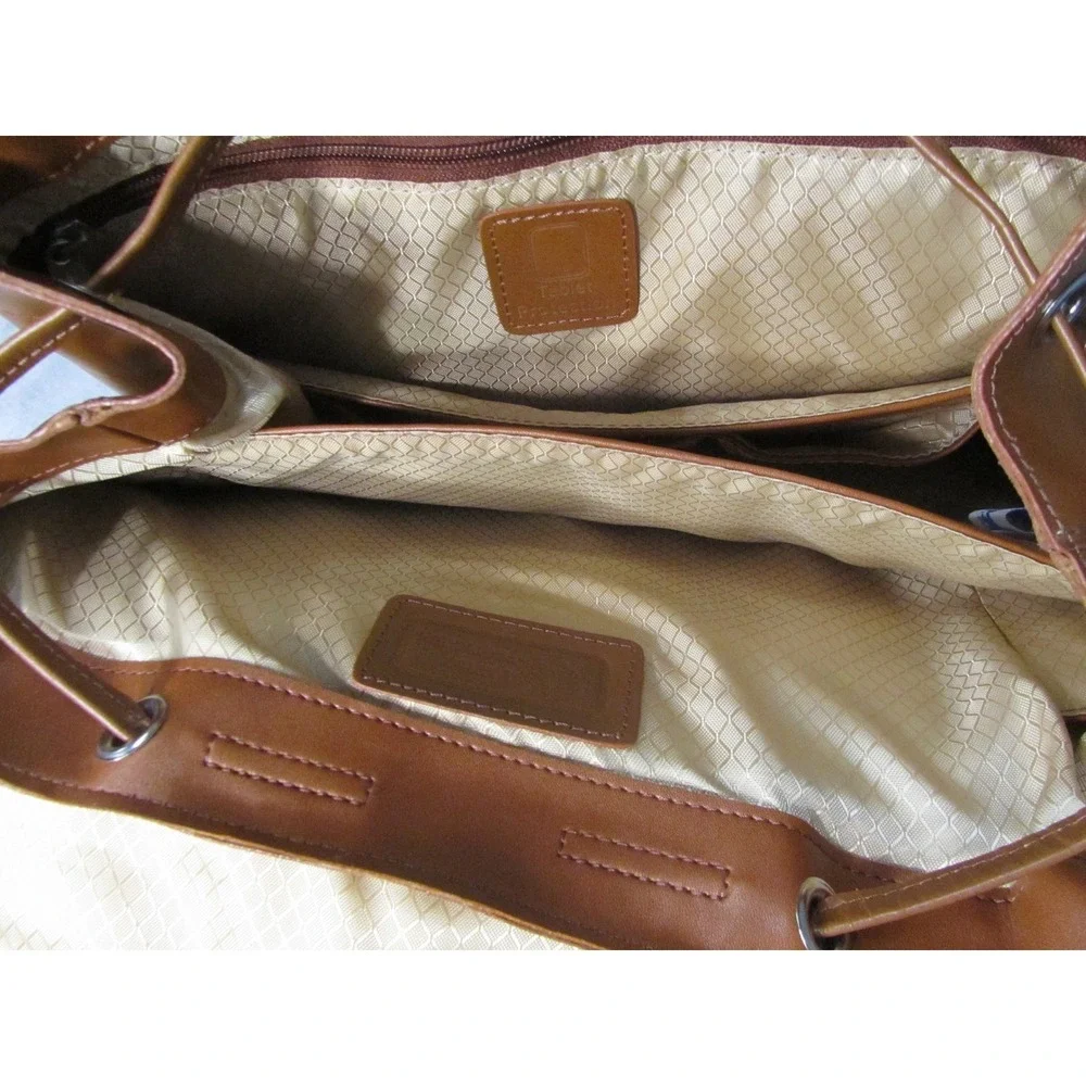 McKlein Brown Leather‎ Professional Backpack Laptop and Tablet Protection Bag